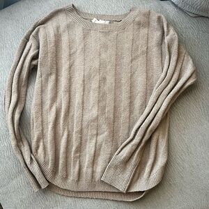 Pink Republic Ribbed Beige Sweater
